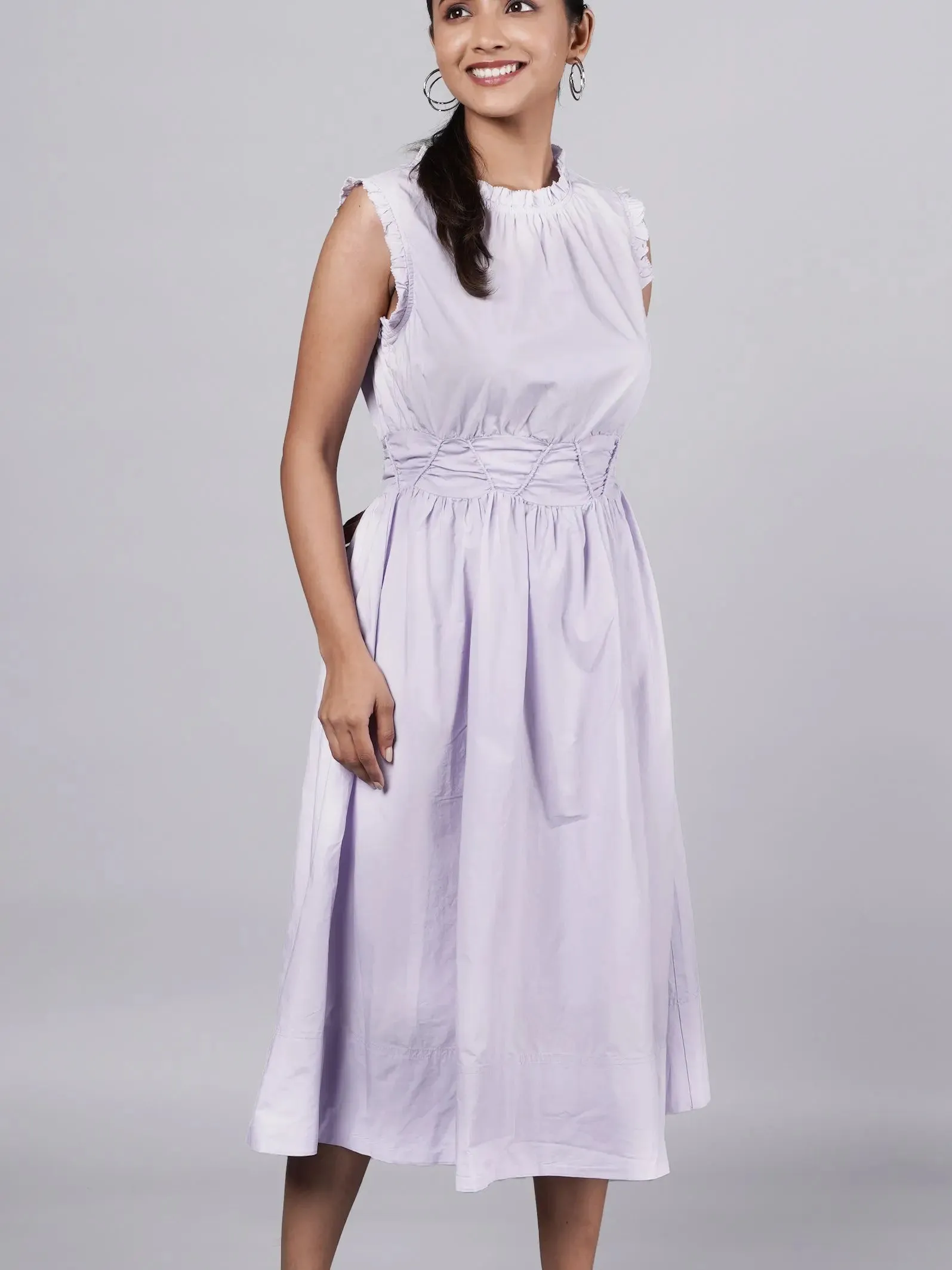 Refined Lavender Dress Old Money Style French Theory