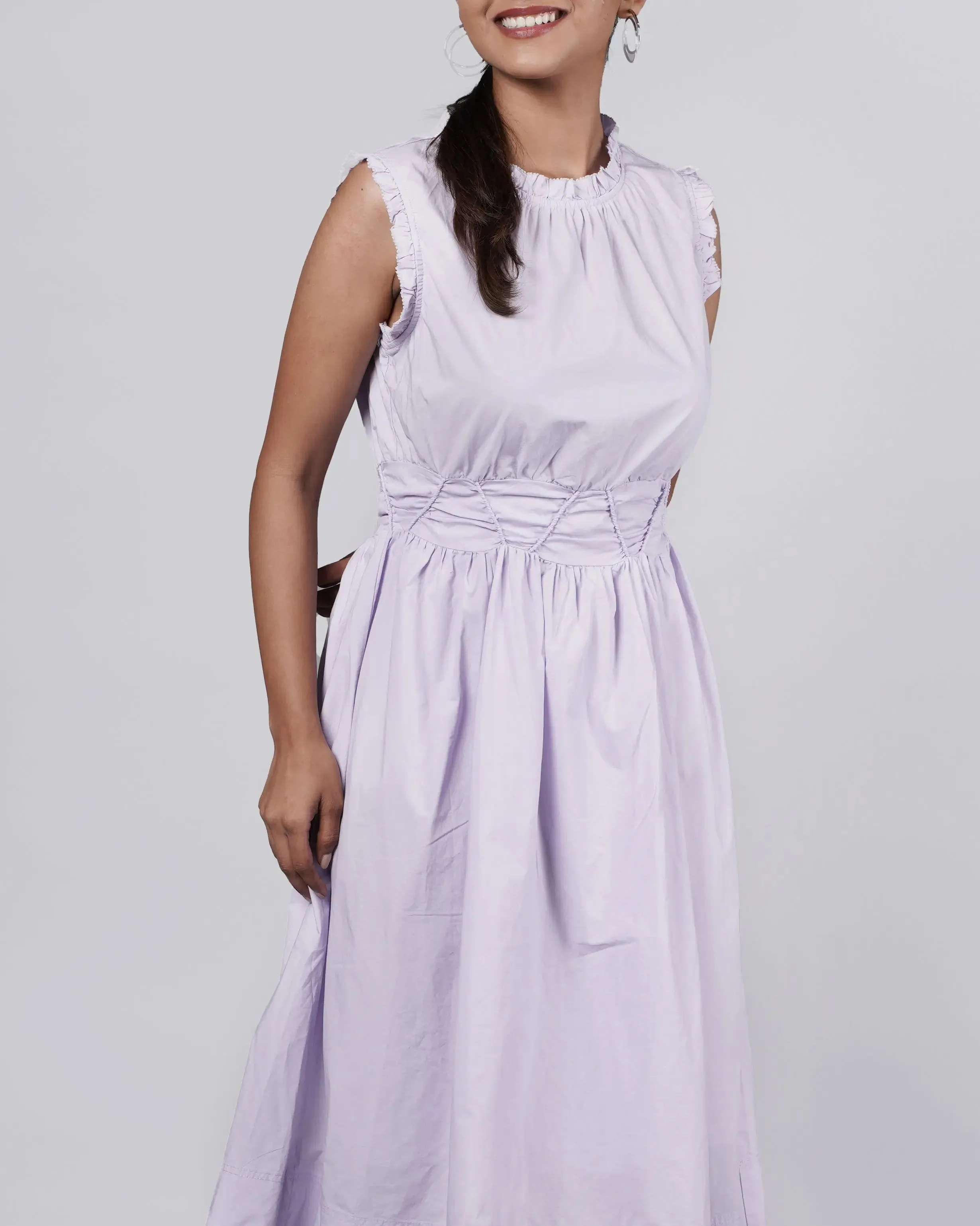Refined Lavender Dress Old Money Style French Theory