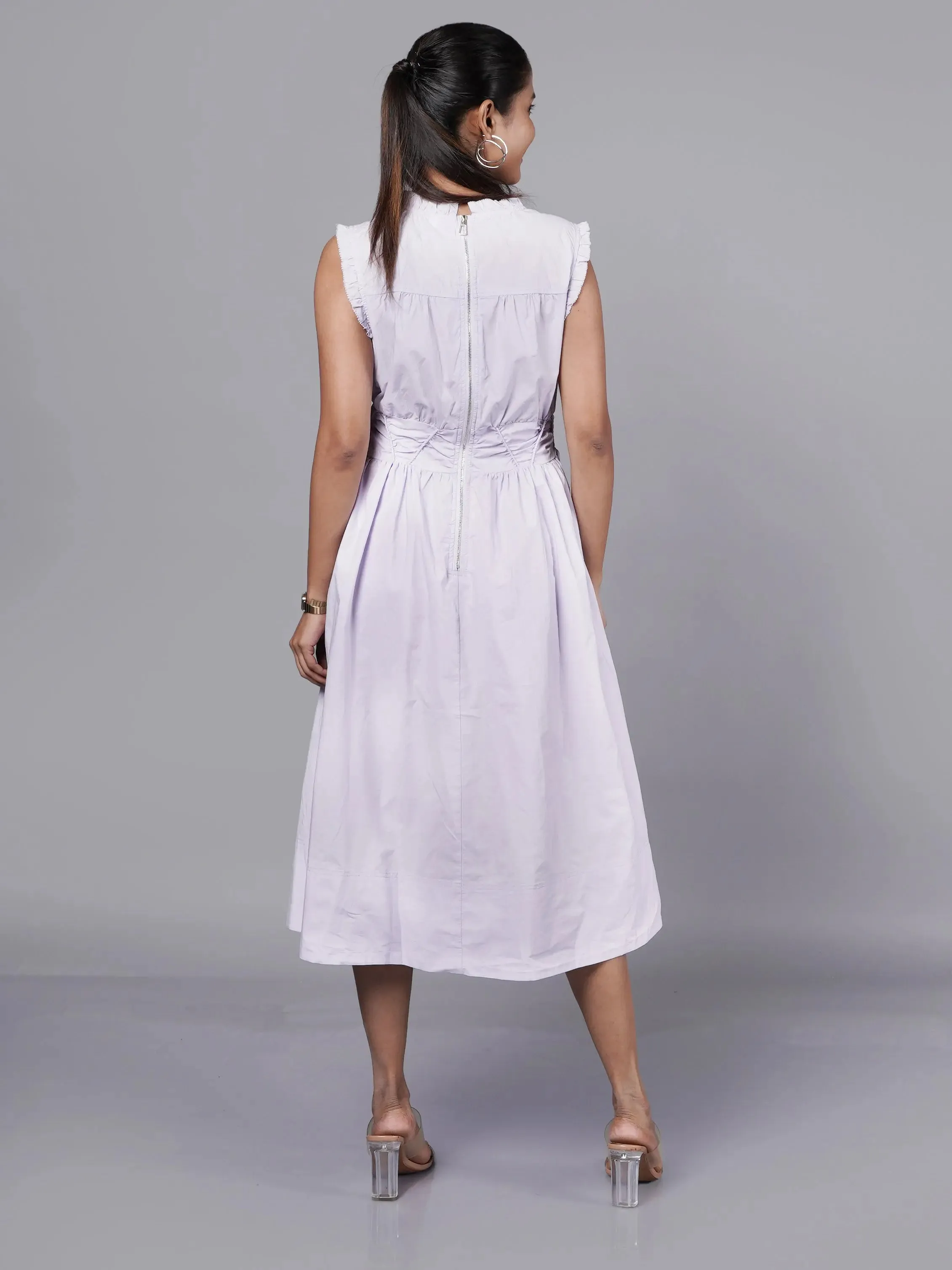 Refined Lavender Dress Old Money Style French Theory