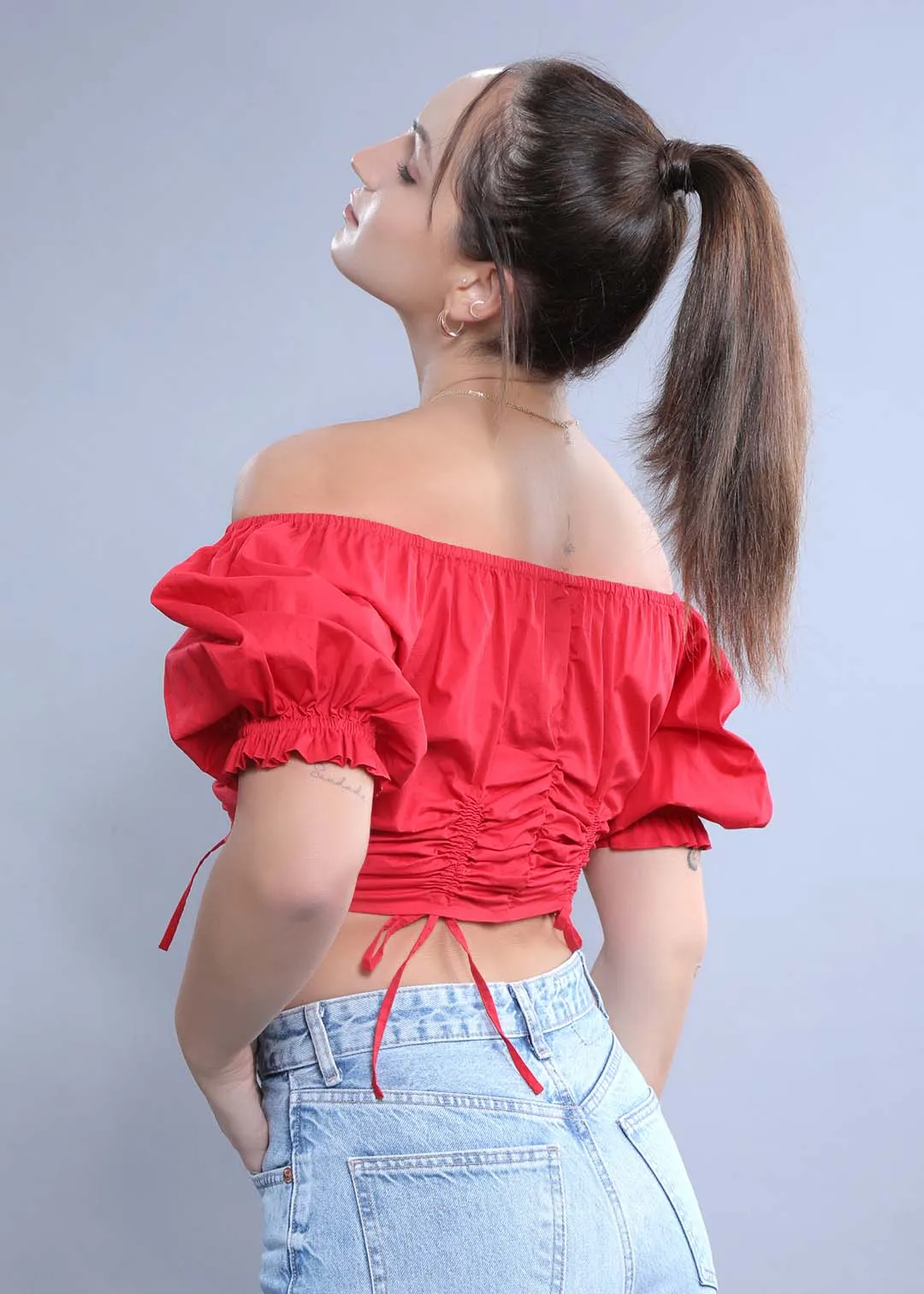 Regular Fit Puff Sleeve Top French Theory