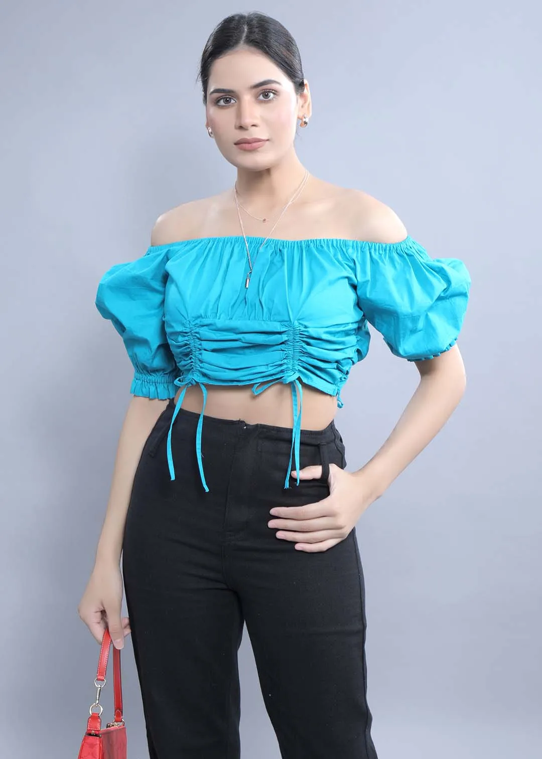 Regular Fit Puff Sleeve Top French Theory