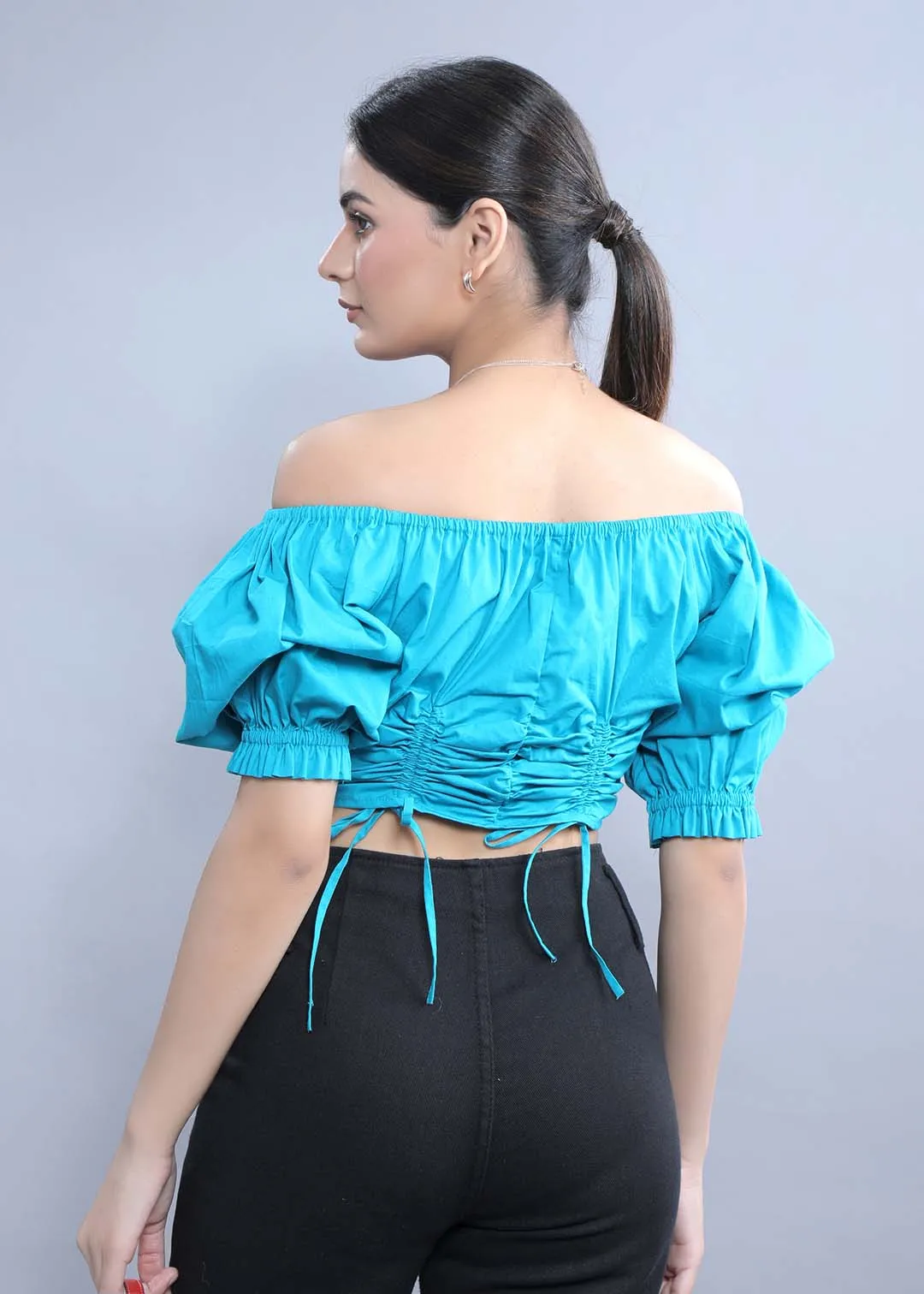 Regular Fit Puff Sleeve Top French Theory