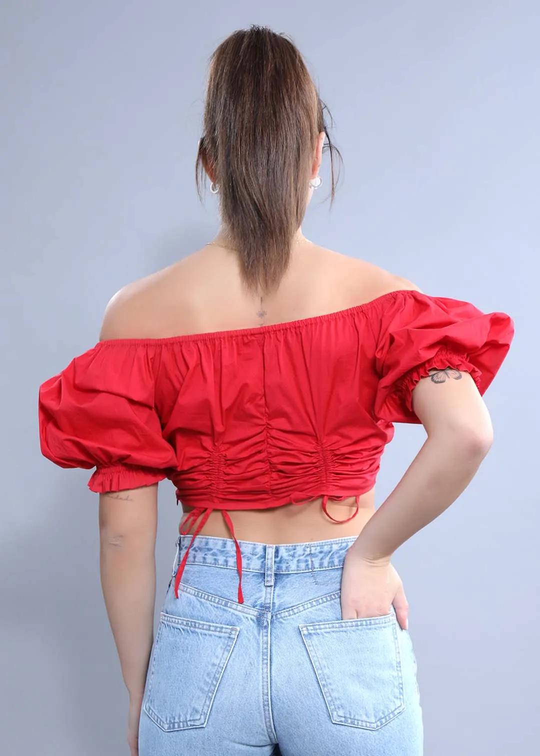 Regular Fit Puff Sleeve Top French Theory