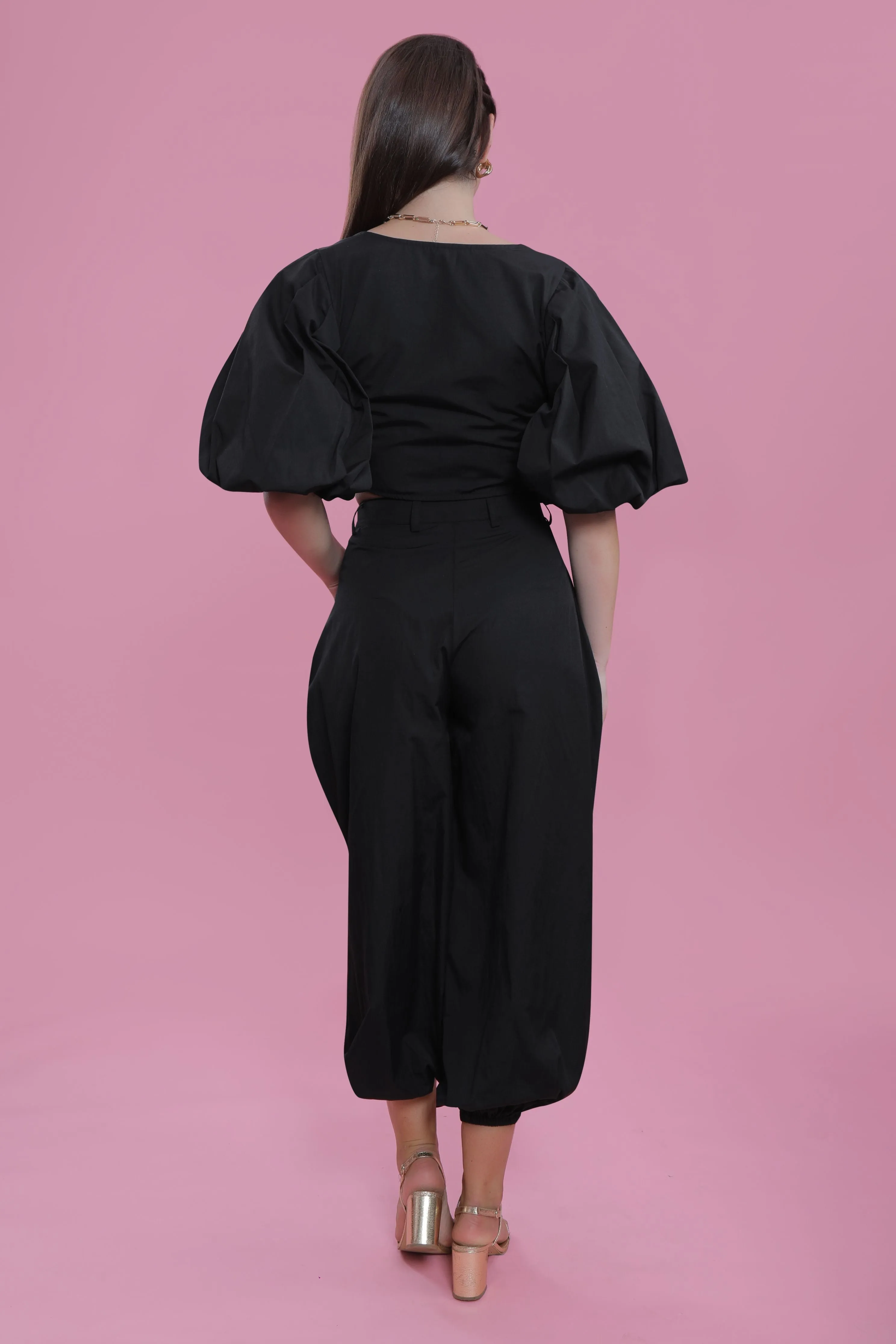 Resort Wear Fitted Balloon Sleeve Top French Theory