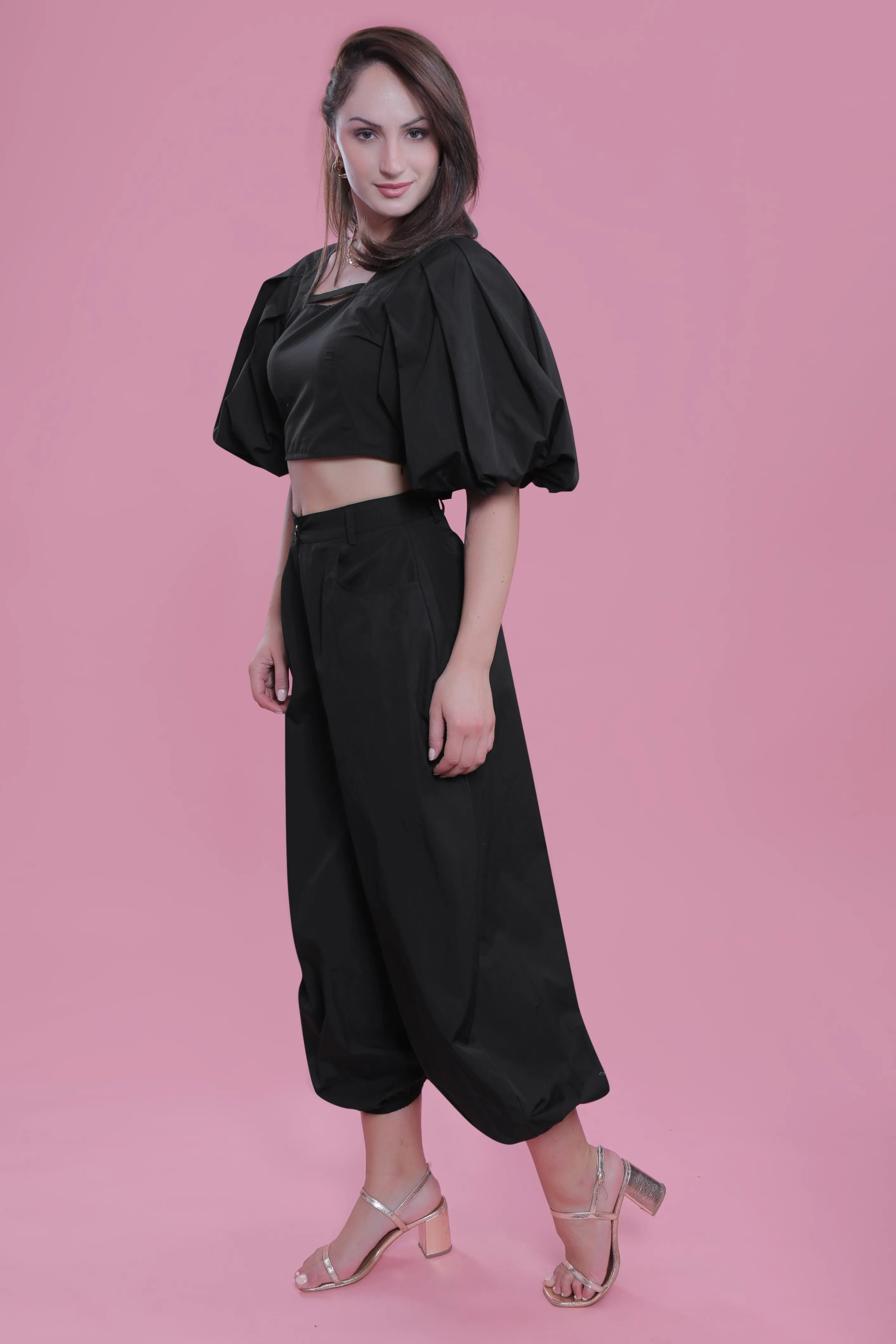 Resort Wear Fitted Balloon Sleeve Top French Theory