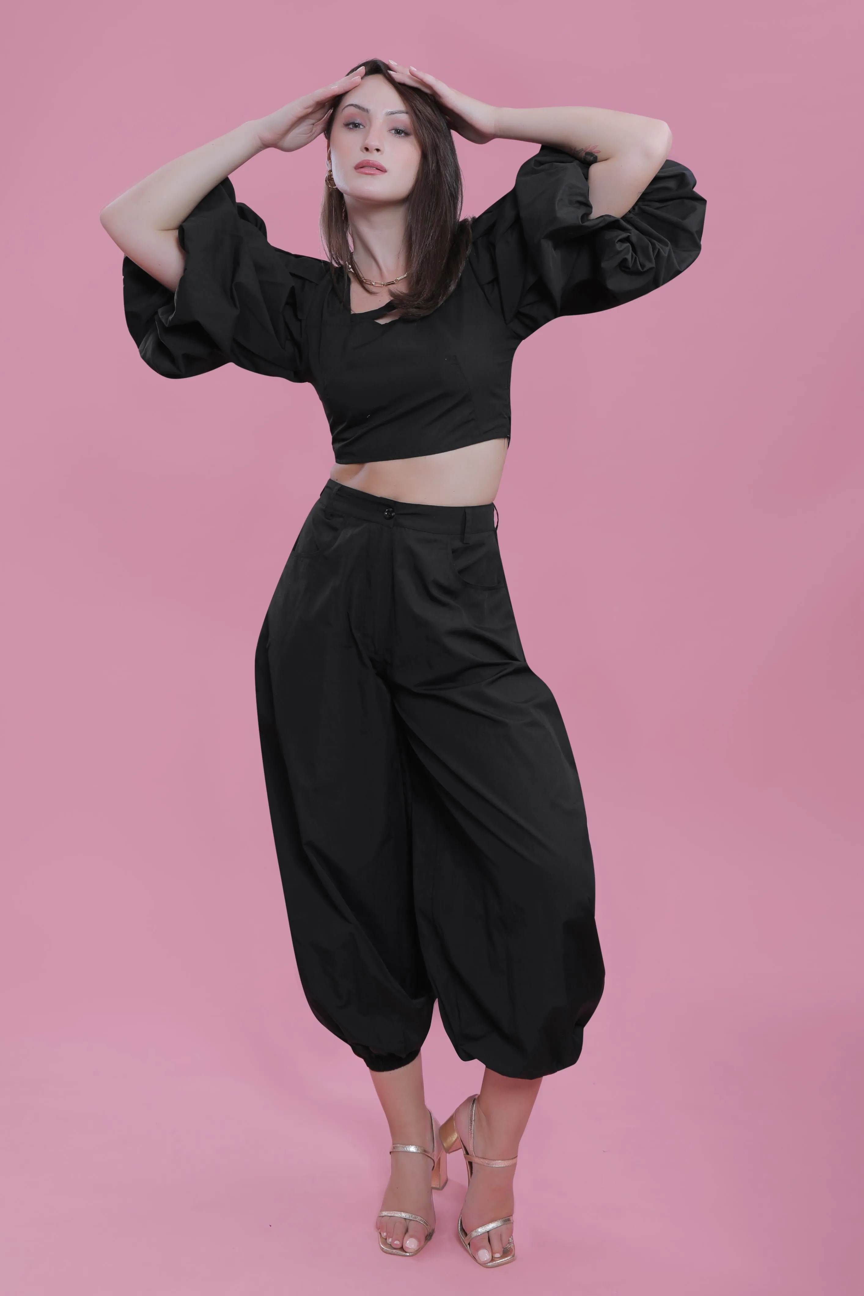 Resort Wear Fitted Balloon Sleeve Top French Theory