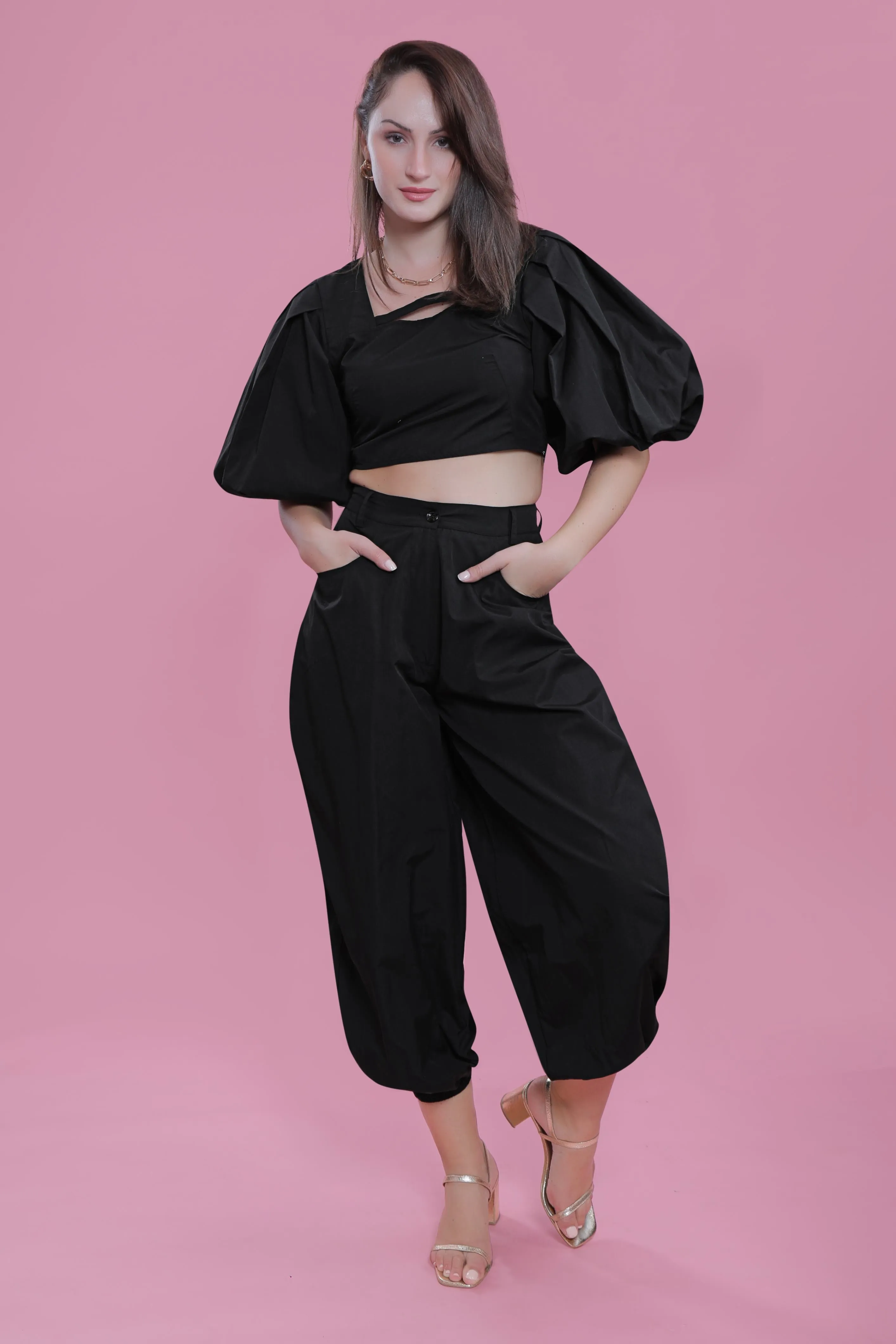 Resort Wear Fitted Balloon Sleeve Top French Theory