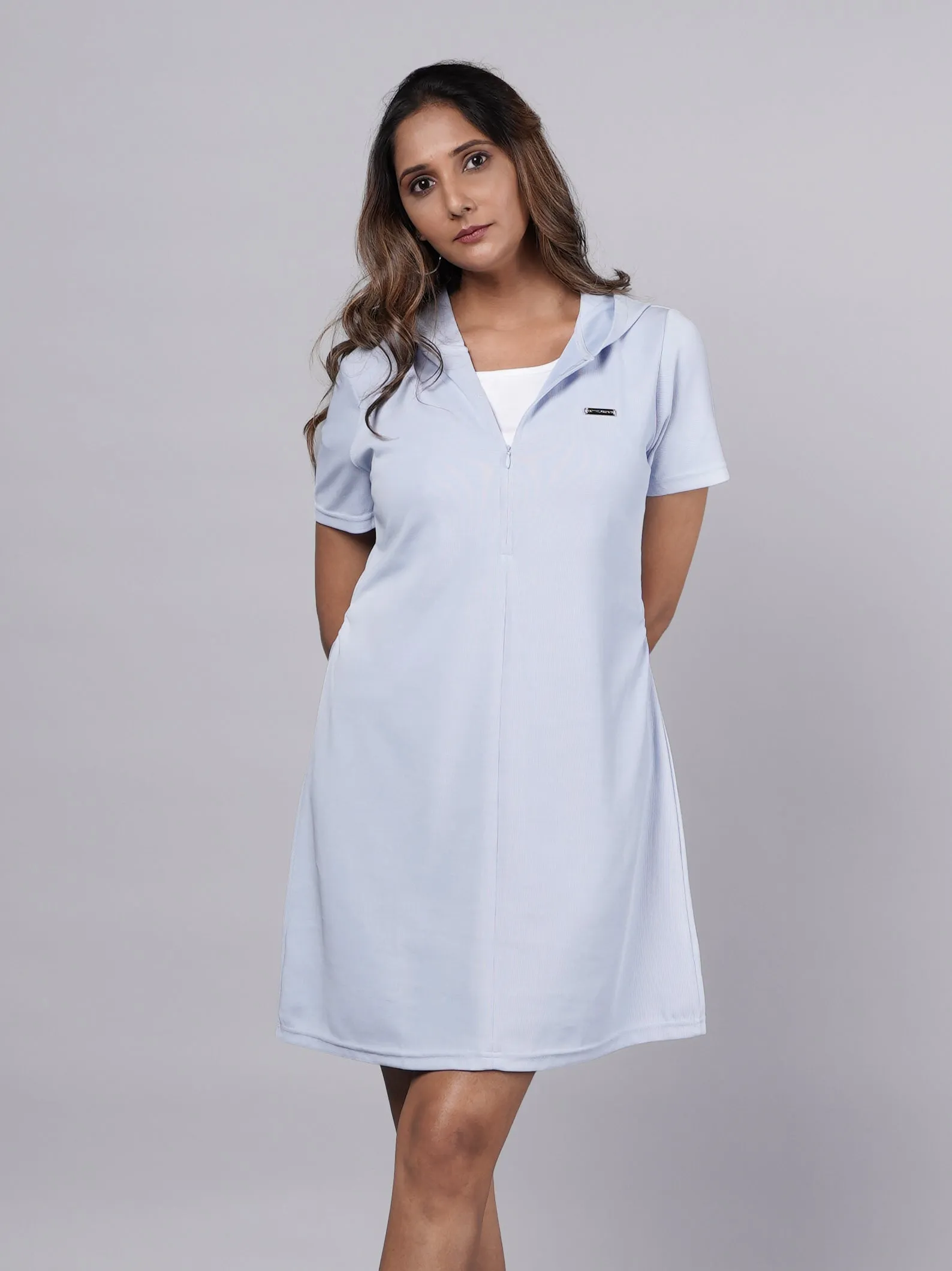 Retro Blue Tennis T-Shirt Dress French Theory