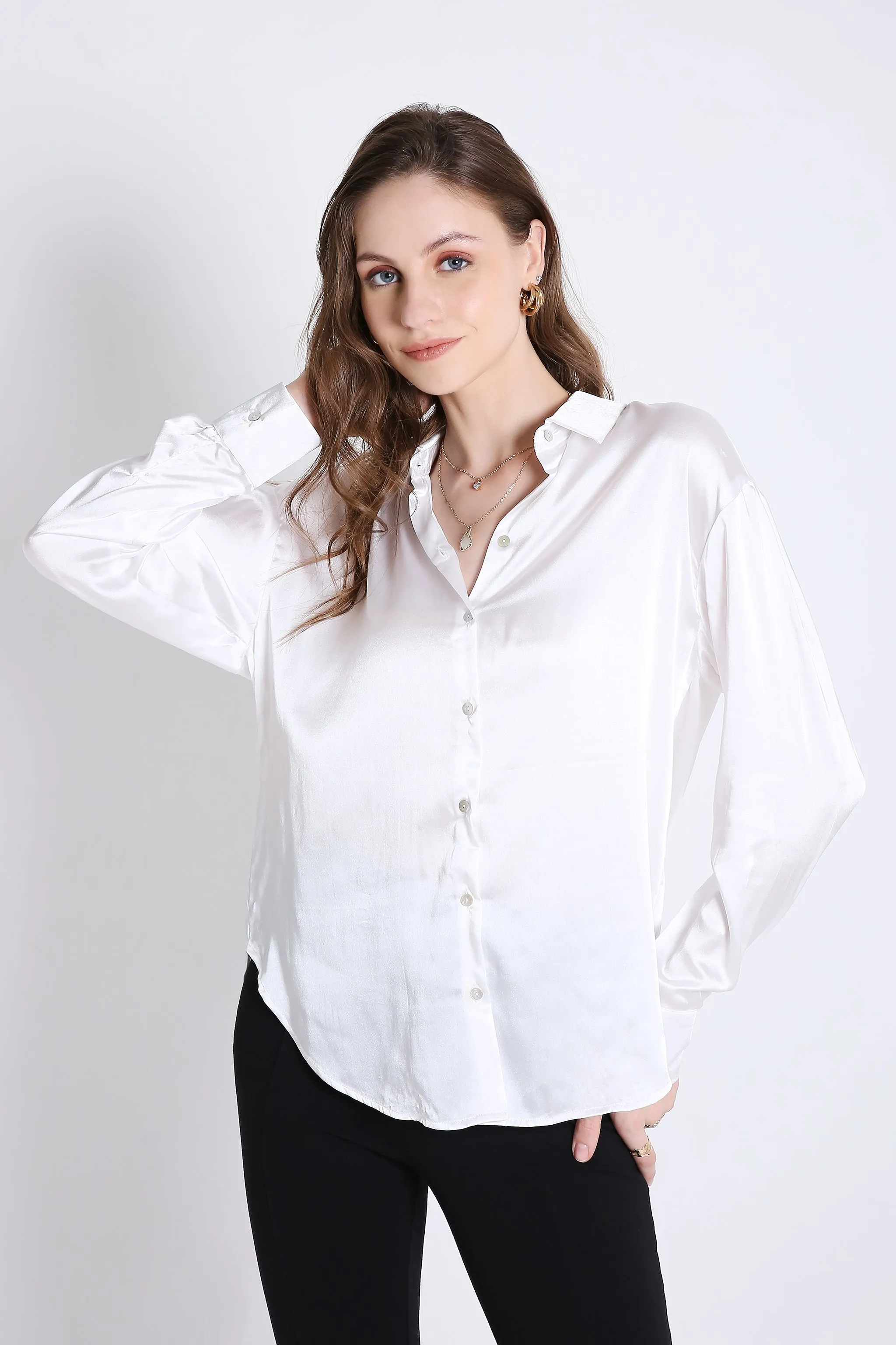 satin shirt French Theory