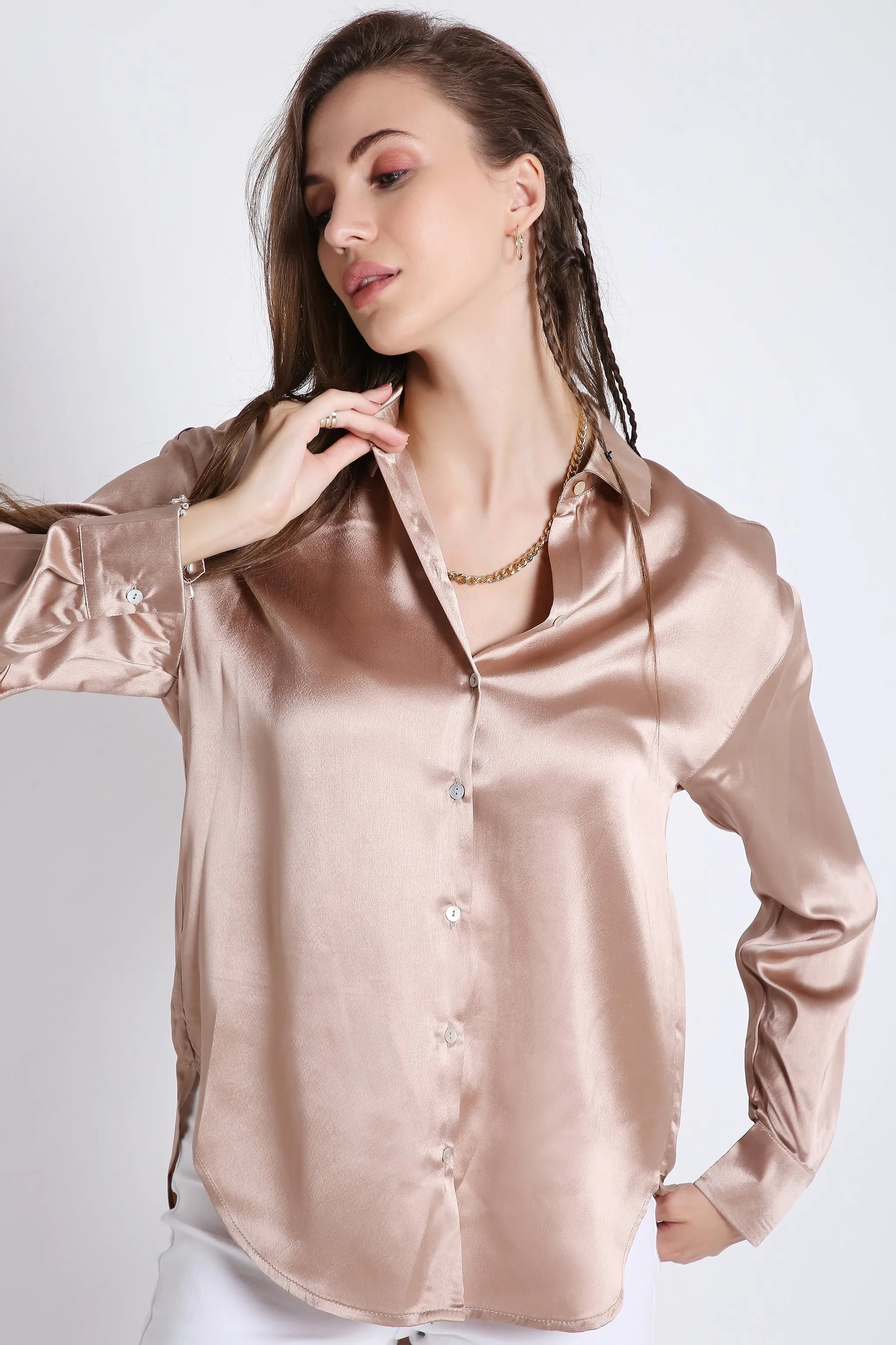 satin shirt French Theory
