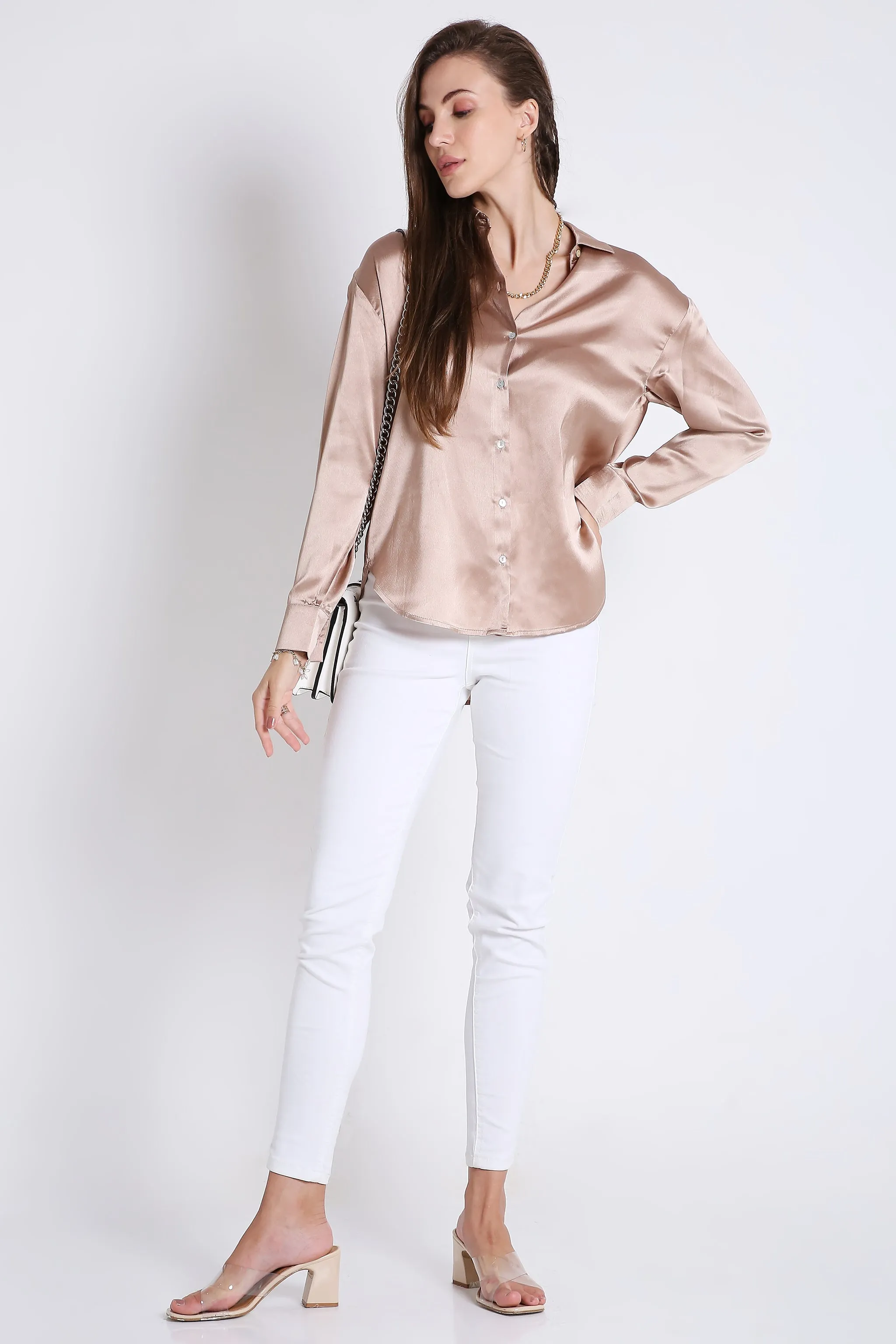 satin shirt French Theory