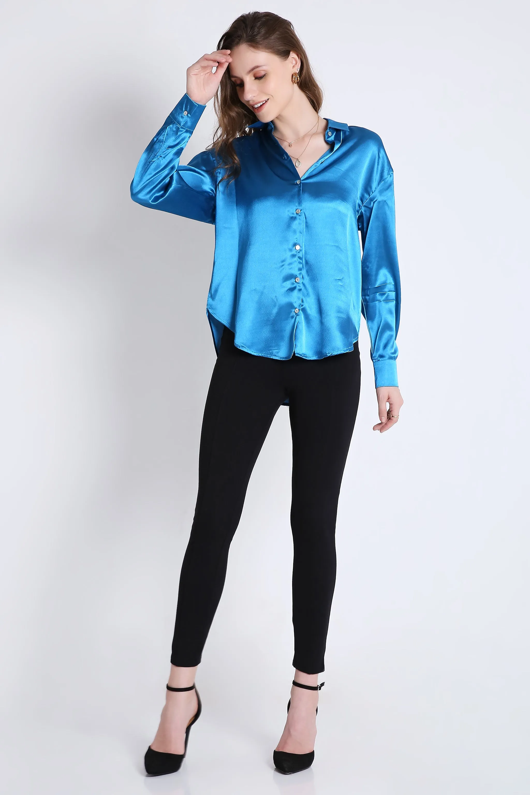 satin shirt French Theory