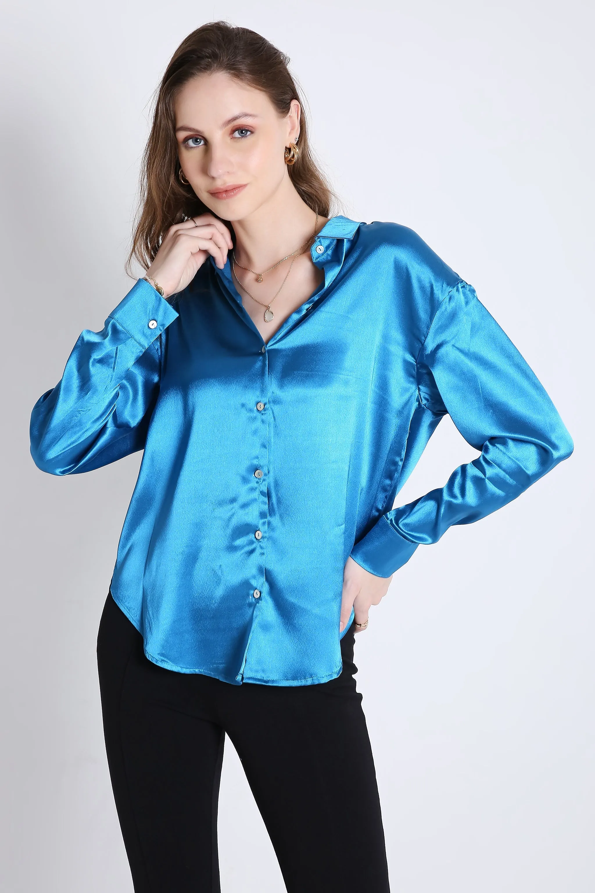 satin shirt French Theory