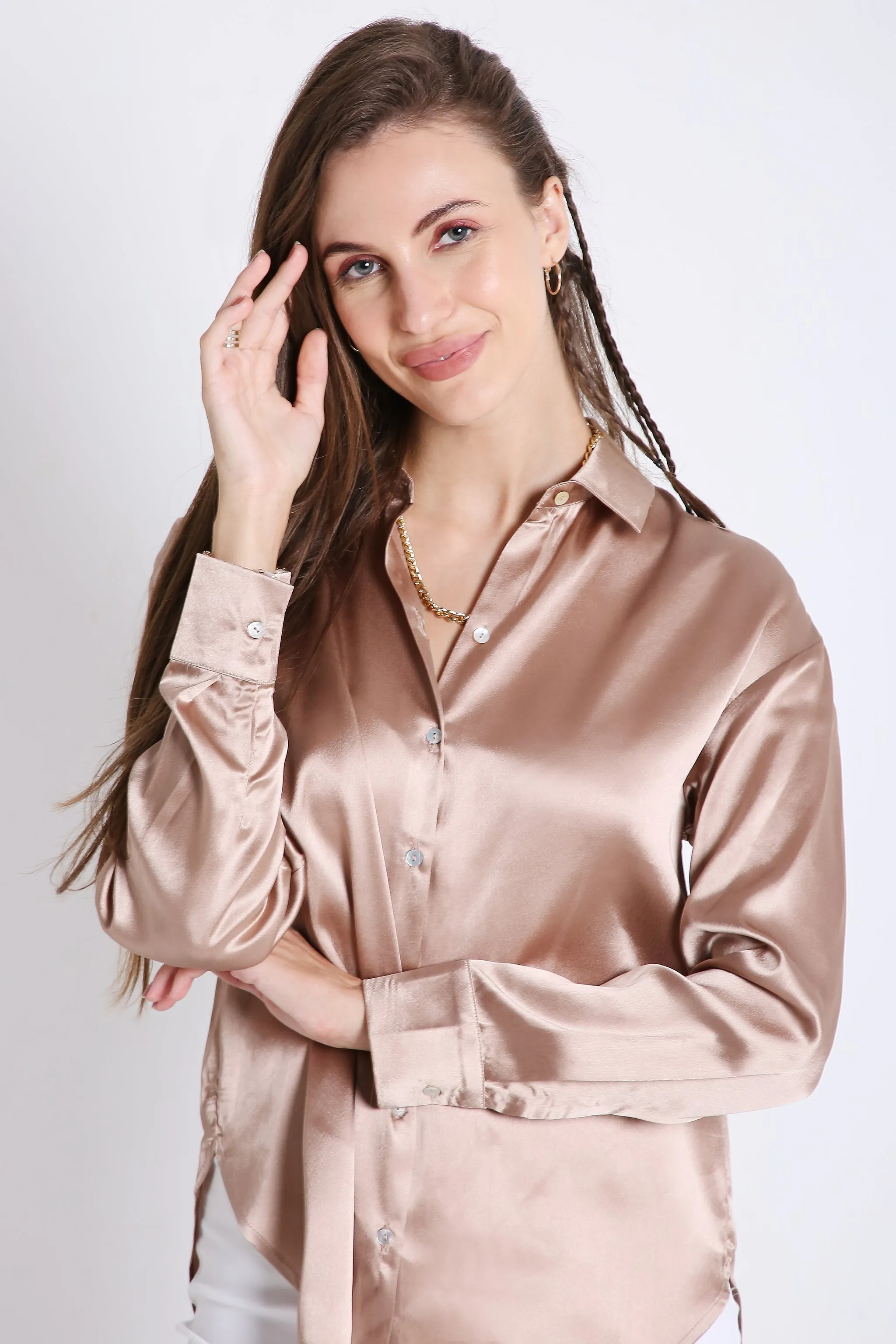 satin shirt French Theory