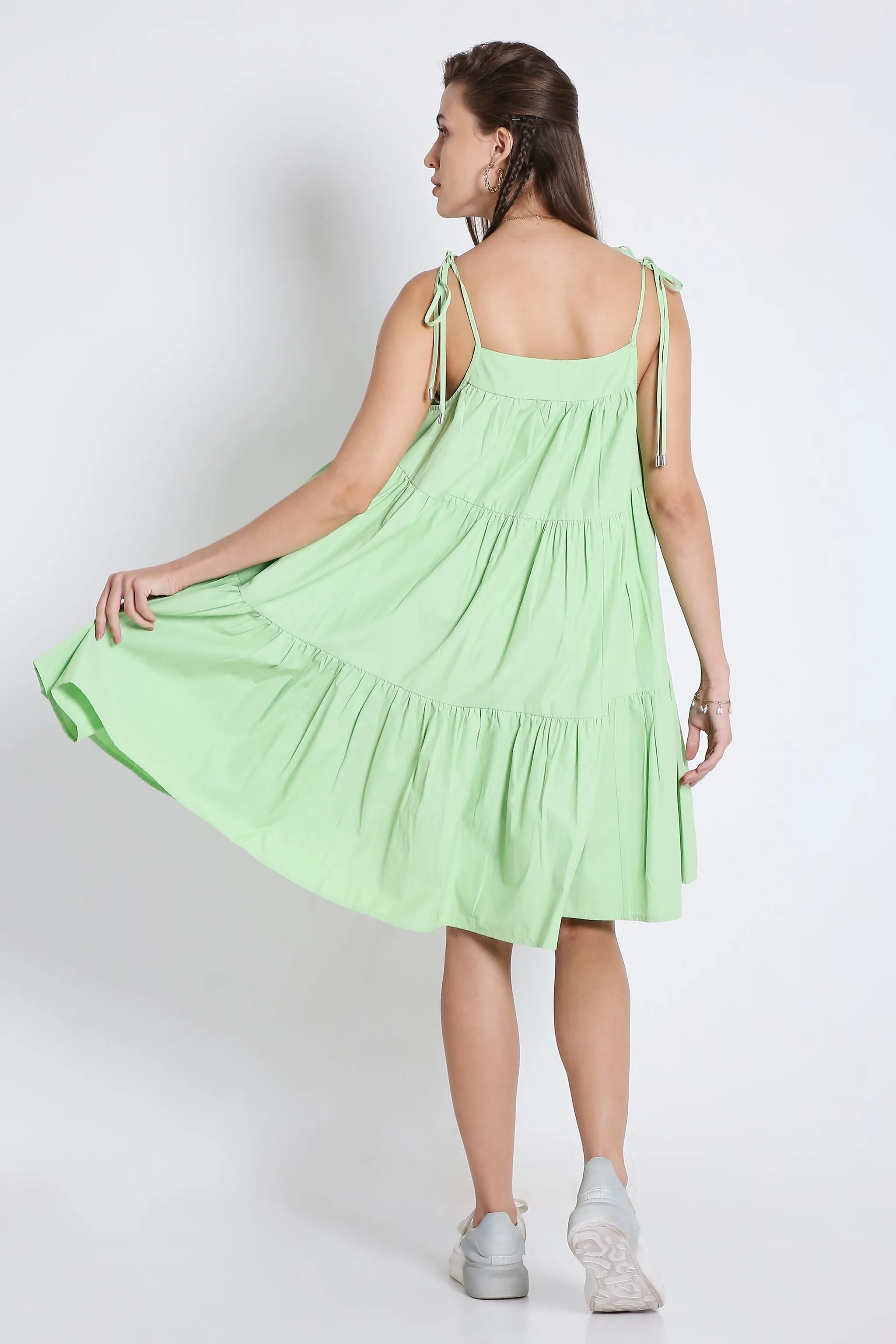 Short Summer Flared Dress French Theory