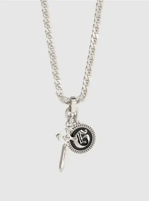 Silver 2 Pendant Necklace Guess