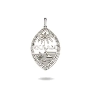 Silver Guam Seal Territory Pendant VINCE