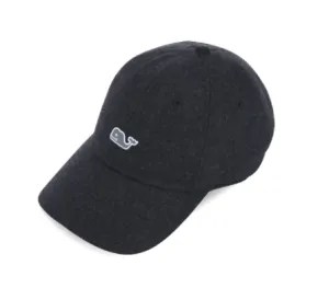 Vineyard Vines Women's Wool Whale Logo Baseball Hat - Jet Black
