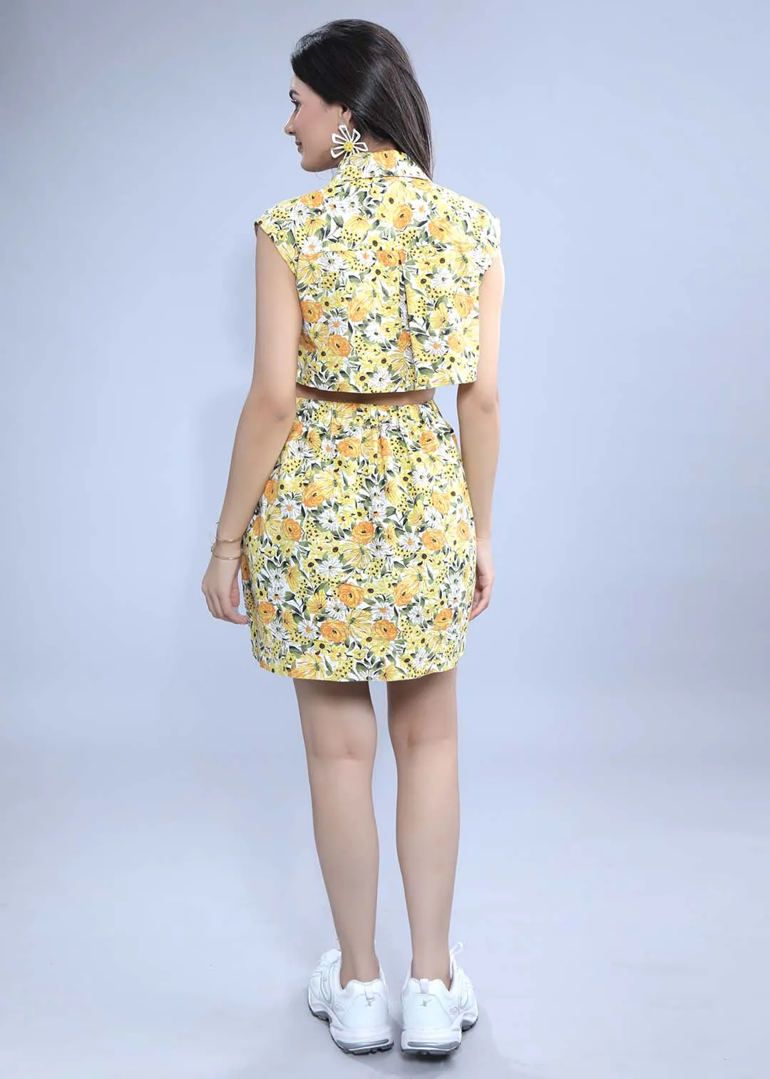 White Printed Women's Shift Dress French Theory