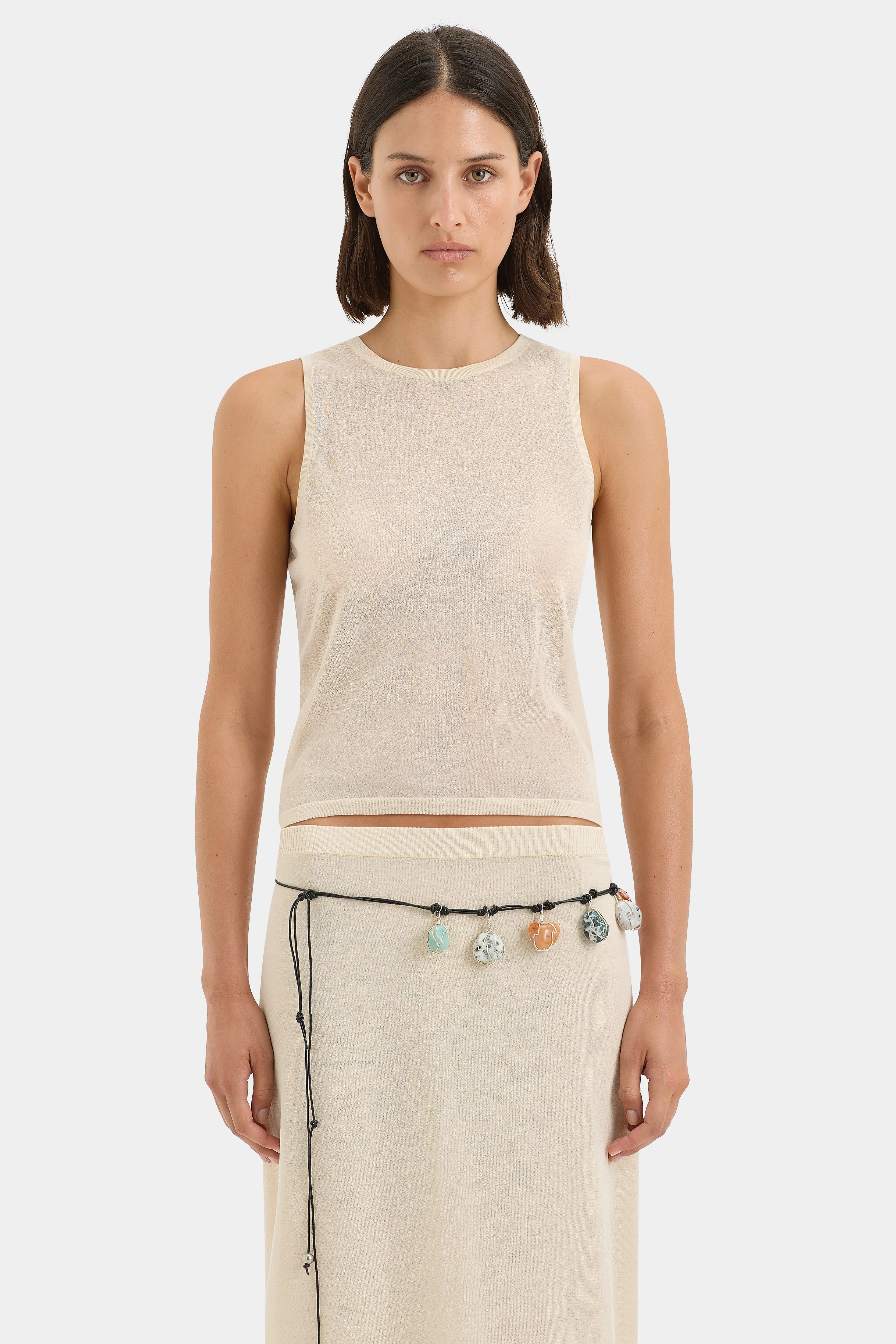 WONWONTUTU X SIR. Alyssum Beaded Belt SIR