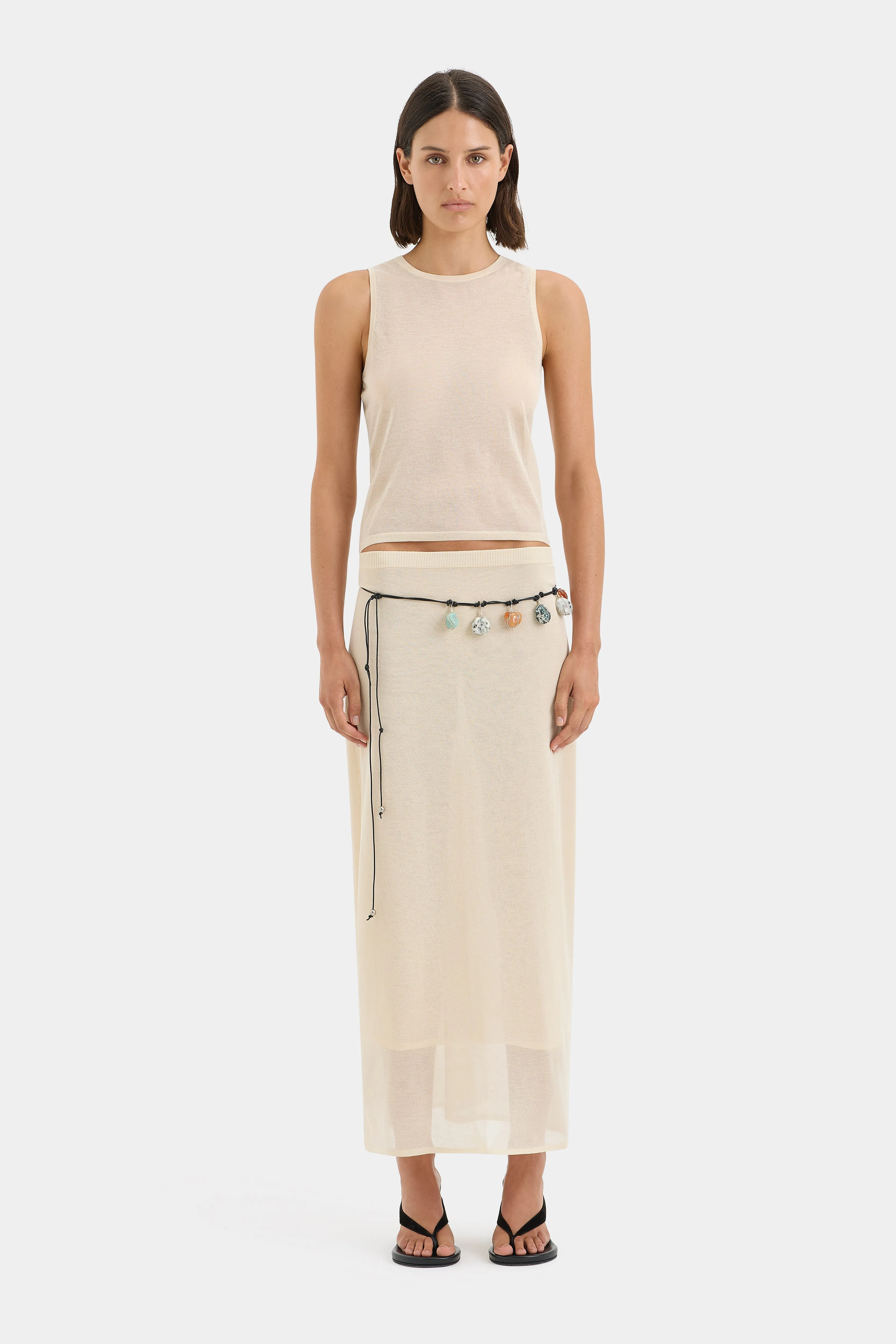 WONWONTUTU X SIR. Alyssum Beaded Belt SIR